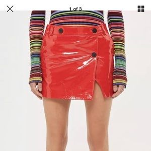 Topshop leather dress. Sz 6. Brand new